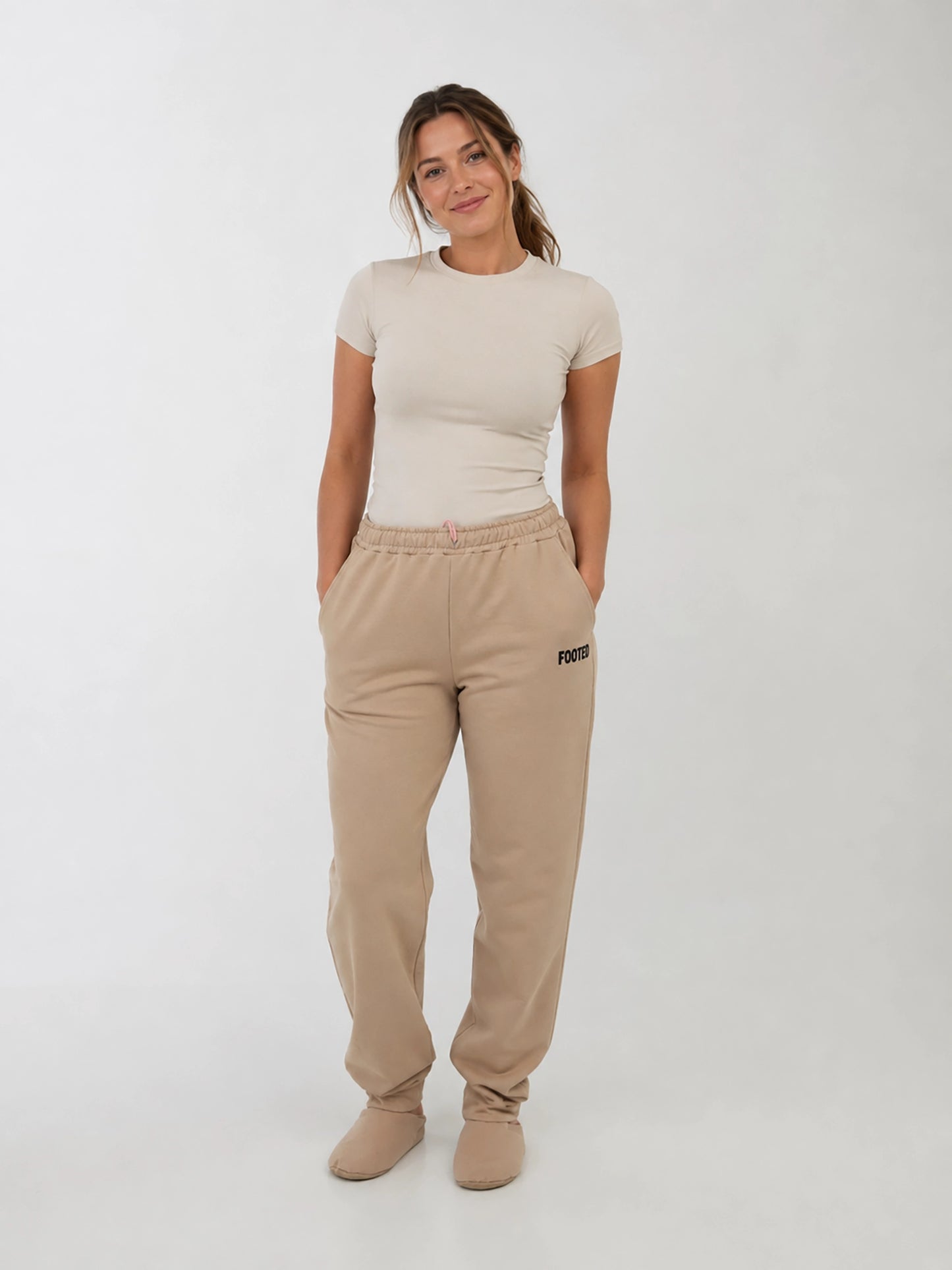 FOOTED Pants - Beige