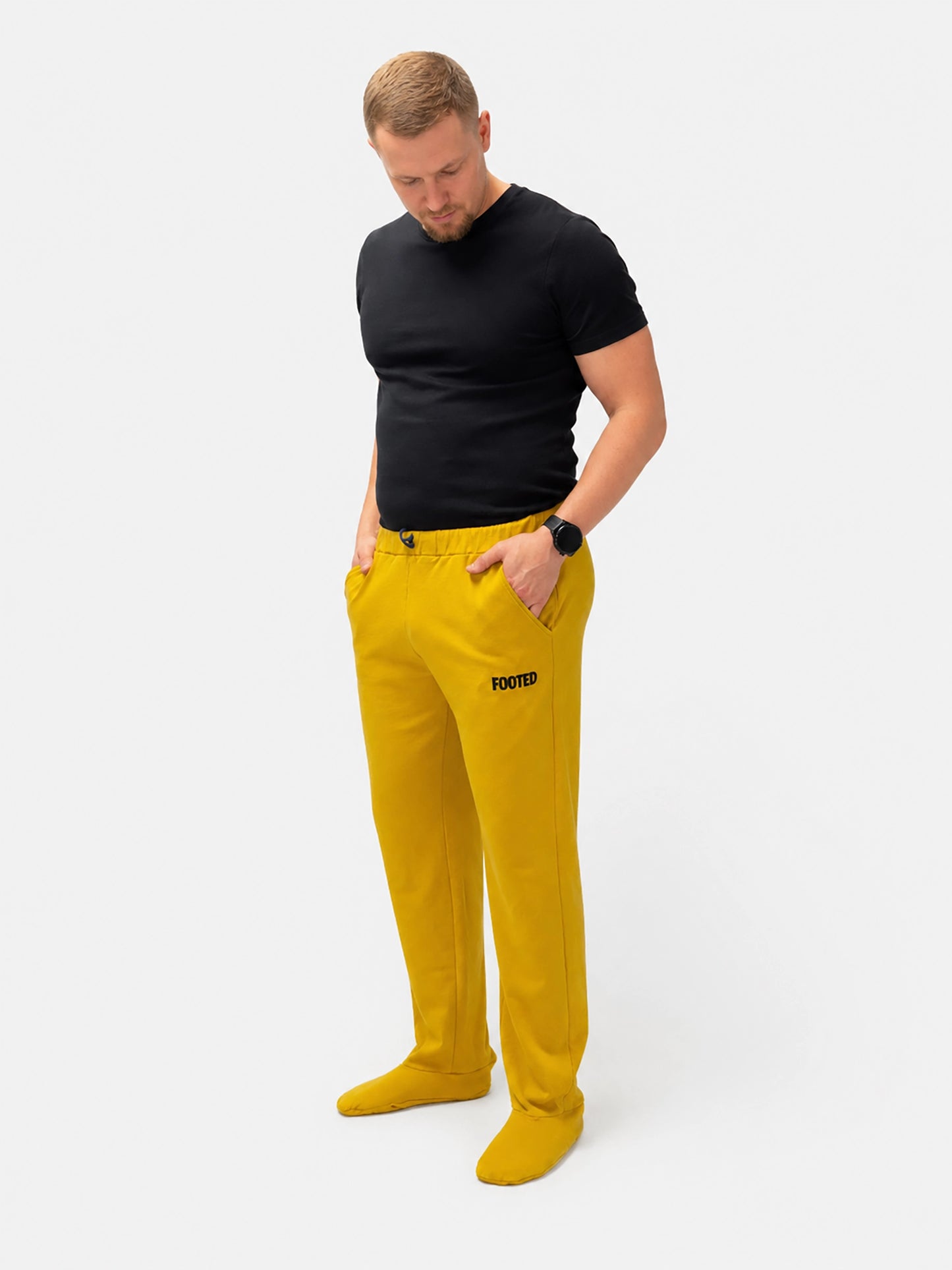 FOOTED Pants – Yellow