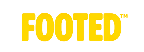 Yellow FOOTED logo with trademark symbol on a transparent background.