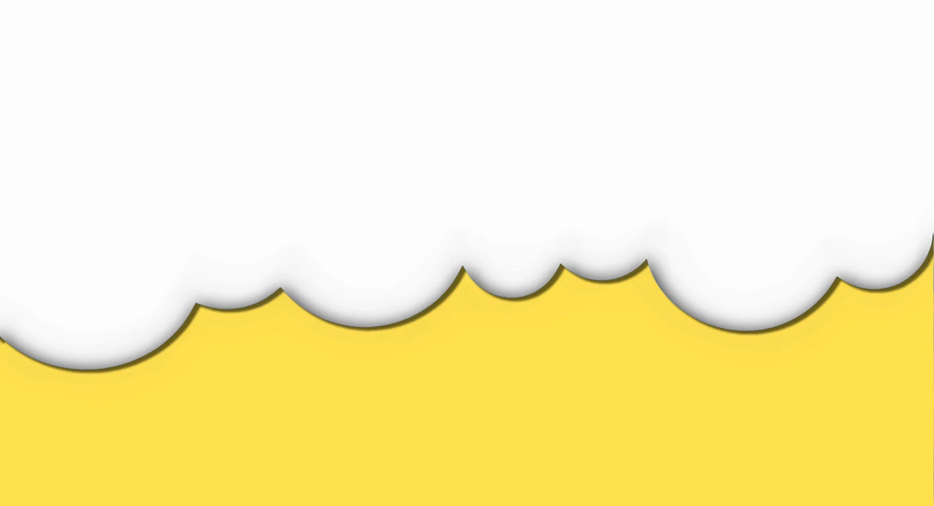 White wavy design element on a yellow background used for FOOTED website visuals.